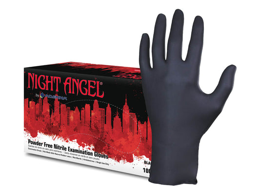 Night Angel Powder Free Gloves